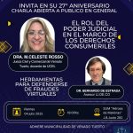EN EL MARCO DEL 27° ANIVERSARIO DE LIDECO  CHARLA ABIERTA AL PUBLICO EN GENERAL: “FRAUDES VIRTUALES, TUTELA EFECTIVA DE LOS DERECHOS DE LOS CONSUMIDORES”
